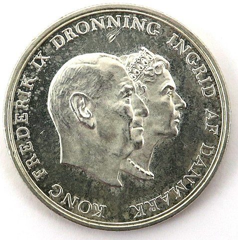 Hvad er der galt marts overflade 2 kr sølv 1960 *Dronning Ingrid / Frederik IX 1935-1960* H 1 | ebuy.dk