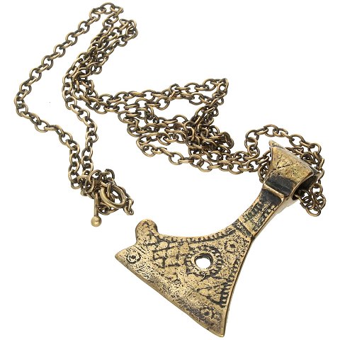Kopi Smykker - halskæde med vedhæng af bronze |