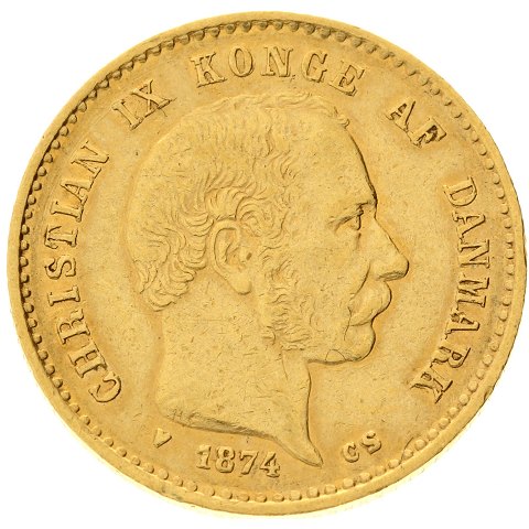 Christian IX 10 Kroner 1874 Guld Sieg 1 1 H 9A Ebuy dk